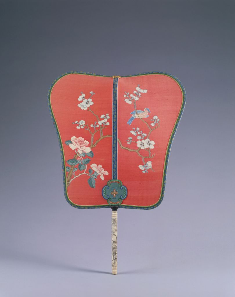 明☆ 惲 寿平 花卉扇面 原寸☆ 故宮博物院 二玄社 中国 扇面画 古玩